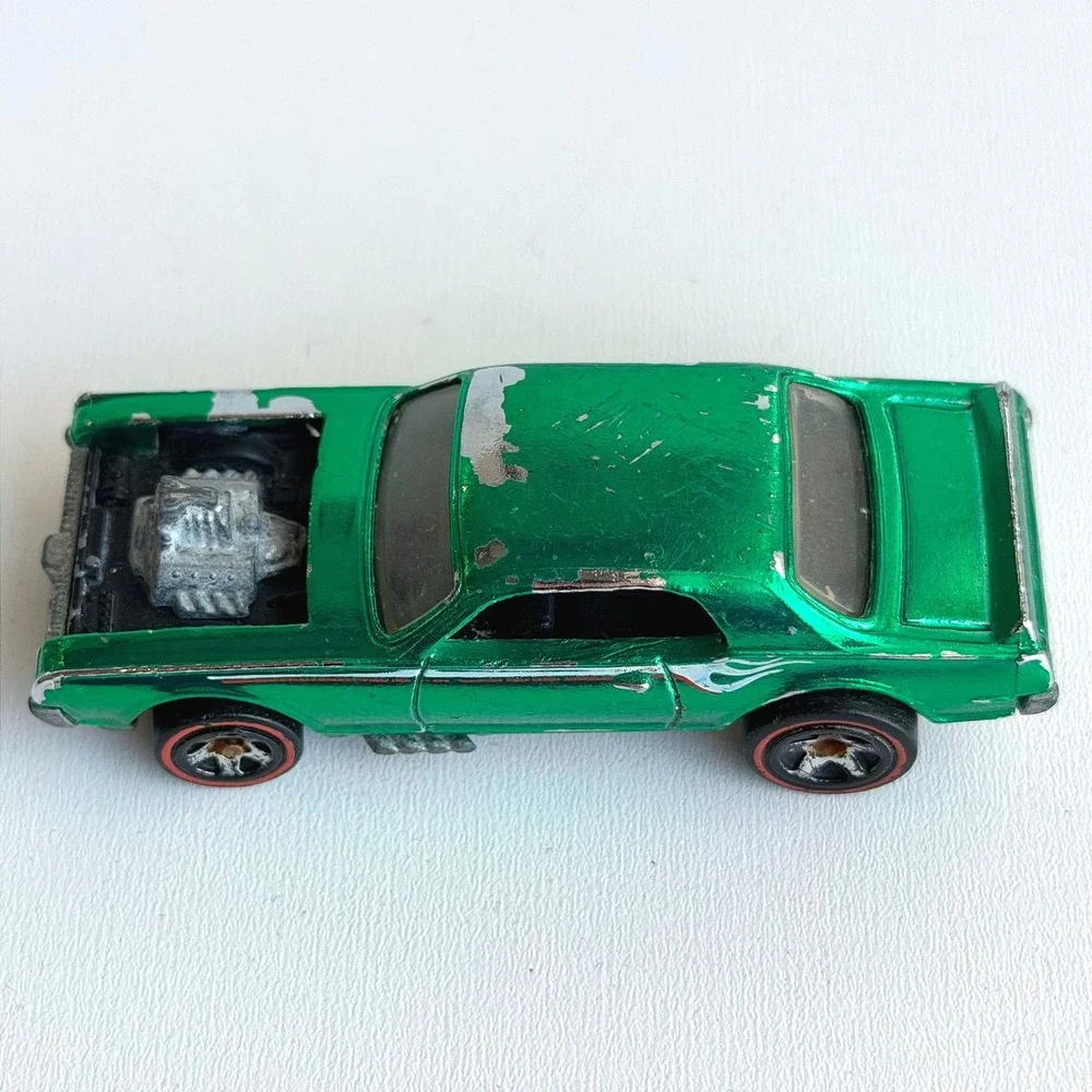 Vintage Hot Wheels 1967 Nitty Gritty Kitty Redline Car Green Rare Flames Custom‎